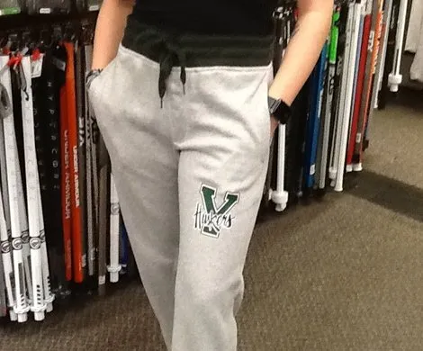 Custom embroidered sweatpants available at Sports Barn Ski & Sport